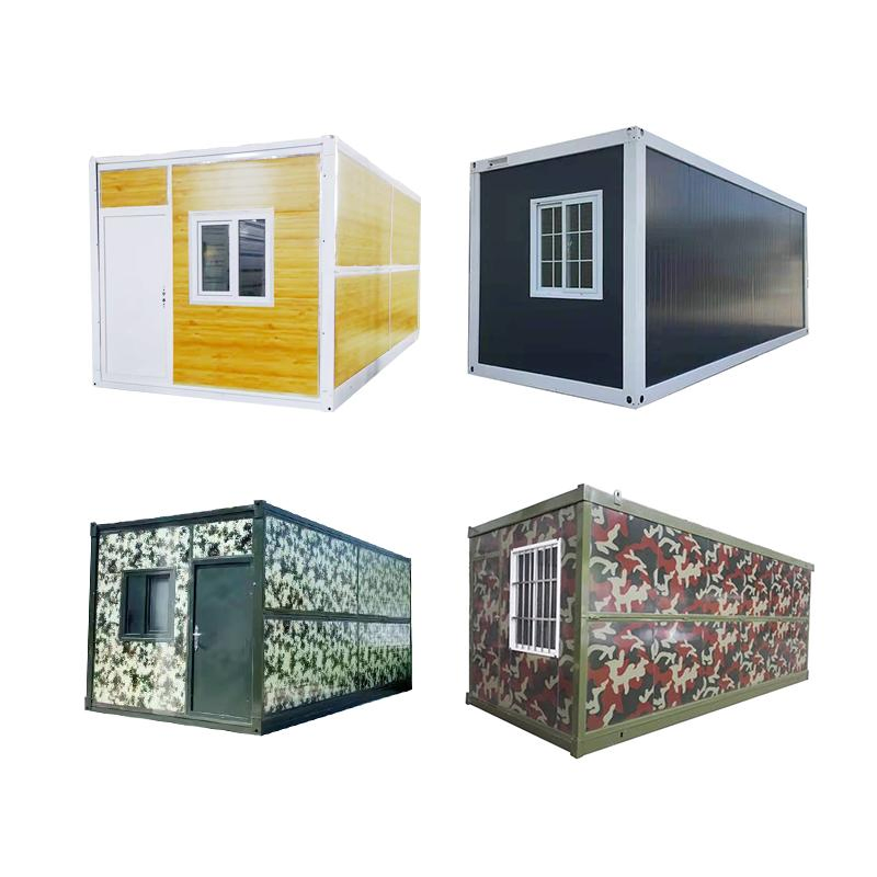 Casa Contenedor Plegable de Lujo Modelo de Villa Pequeña Fabricada a Medida Verde 40FT