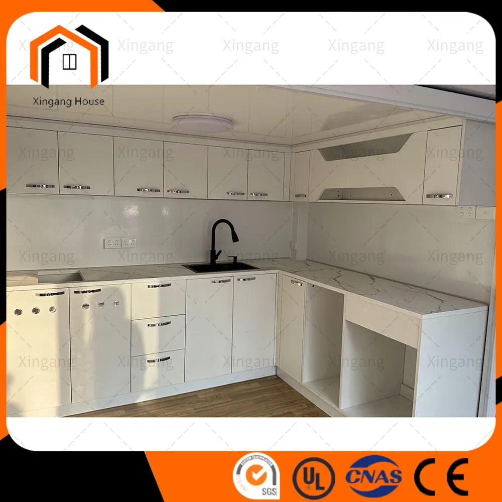 Cabaña de manzana de acero ligero plegable modular de lujo prefabricada