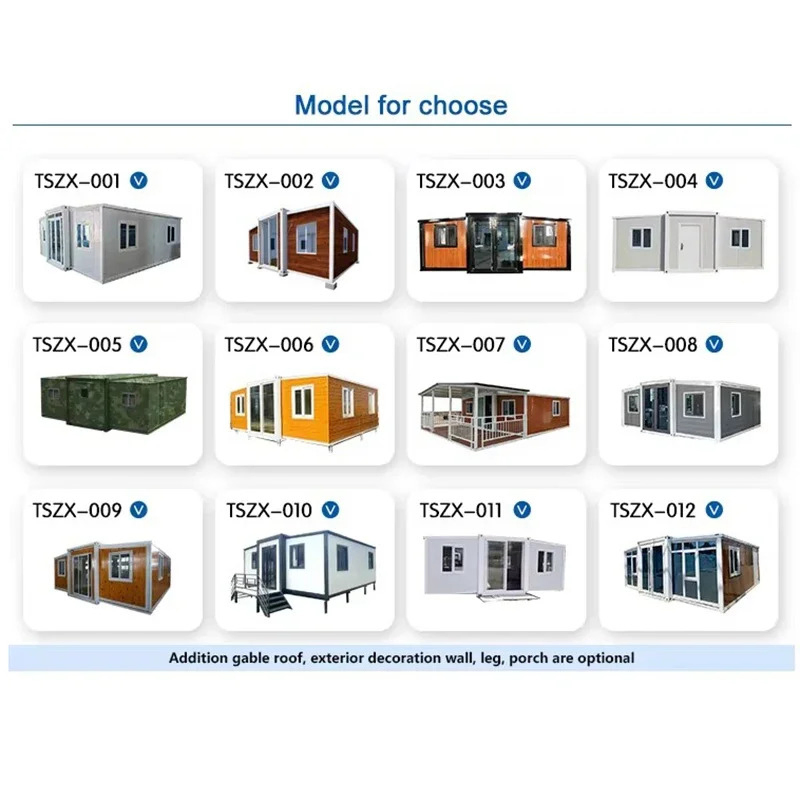 Buena Calidad 40FT Contenedor Contenedor Modular Prefabricado de Acero Lujo Móvil Casa Modular Doble Ancho Preconstruida