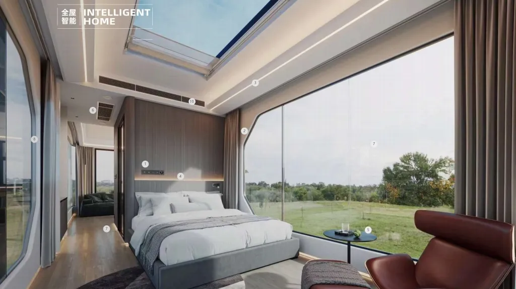 Cabaña apartamento de lujo modular personalizada para camping prefabricado en venta