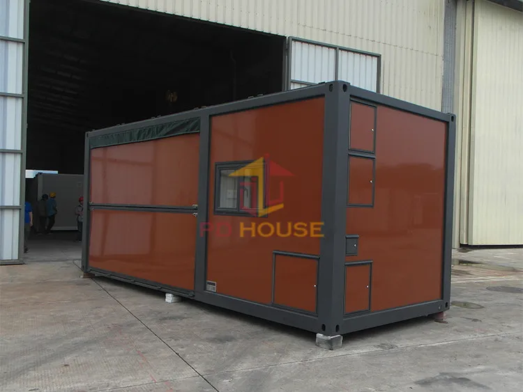 Hogares de contenedores de acero prefabricados de lujo expandibles construidos, casas modulares de kit de contenedor