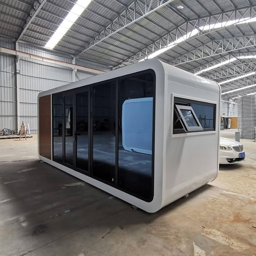 Cabaña modular de lujo prefabricada de manzana para vivir de forma móvil