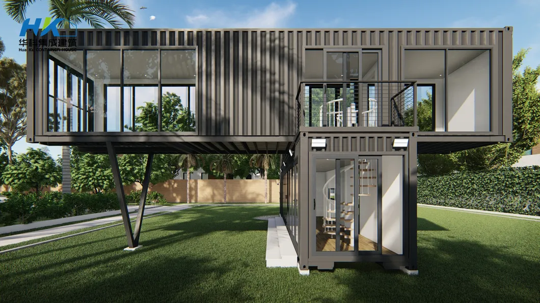 40FT Dos Plantas Lujo Listo Hecho 2-Bedroom Moderno Prefabricado Prefab Modular Envío Vivienda Contenedor Villa Edificio Casa Hogar