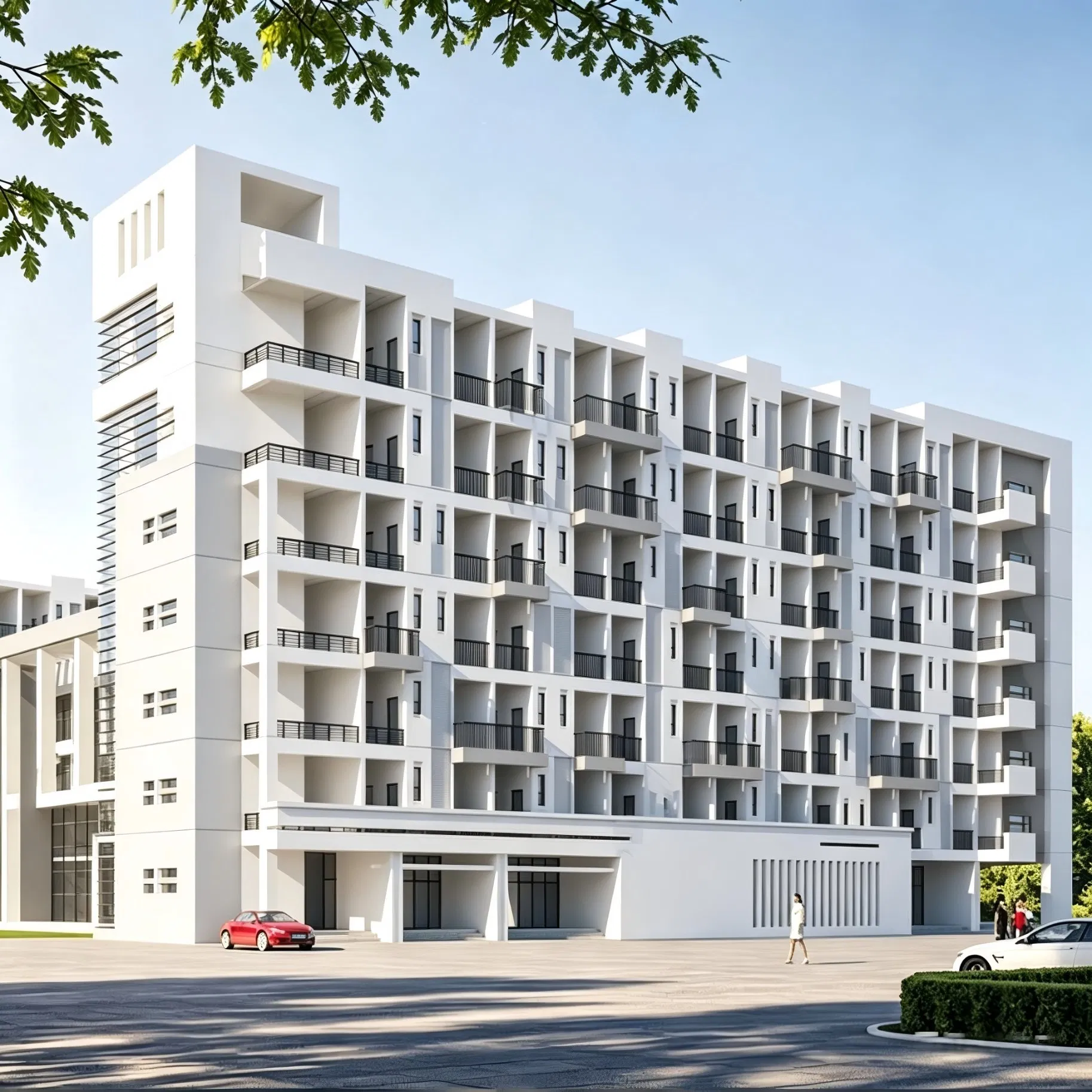 Estructura de acero vivienda de alta gama vivienda corporativa amueblada para el personal residencia modular premium para el personal