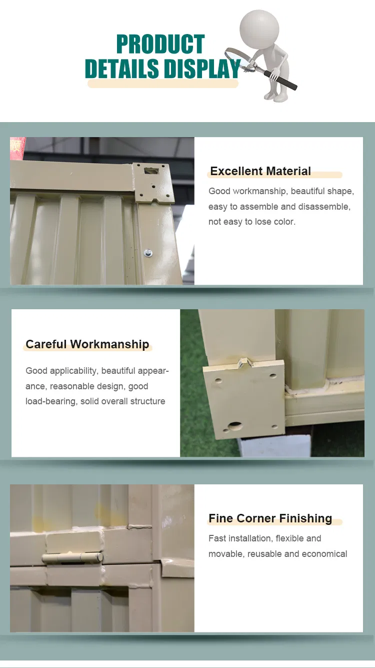 Casa Mini Plegable Prefabricada Completa de Contenedor 2 Dormitorio Impermeable Móvil Prefabricado