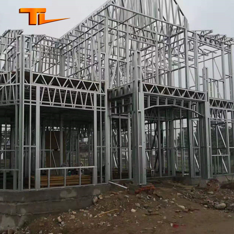 Instalación fácil, alta calidad, villa de lujo de acero ligero, edificio prefabricado, villa residencial personalizada