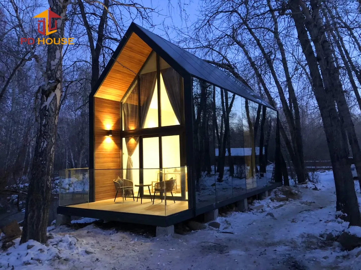 Casa modular prefabricada popular portátil de lujo apartamento en Europa