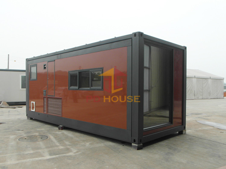 Hogares de contenedores de acero prefabricados de lujo expandibles construidos, casas modulares de kit de contenedor