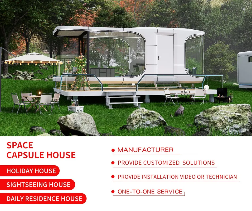 Moda de lujo, estilo múltiple, viaje, vacaciones, recreación, habitación, casas modulares / casa prefabricada