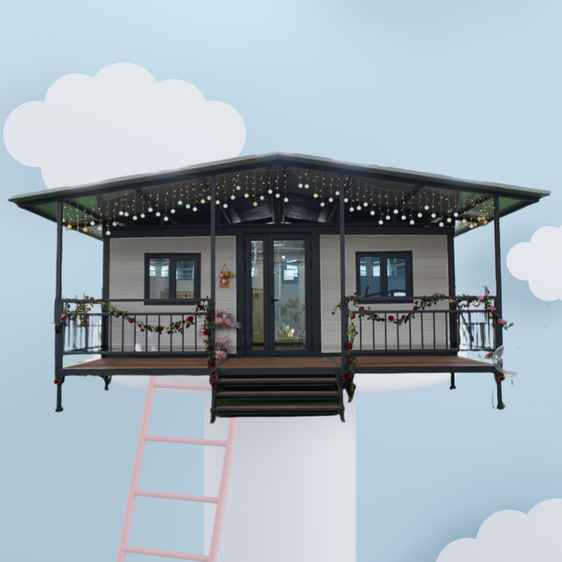 40FT Casa Contenedor Modular de Lujo con Diseño de Cocina Moderna