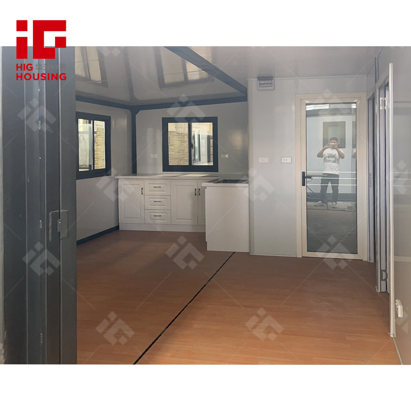 Casa Prefabricada de Lujo Moderna de Granja Blanca 20/40FT Remolque 2 Dormitorio
