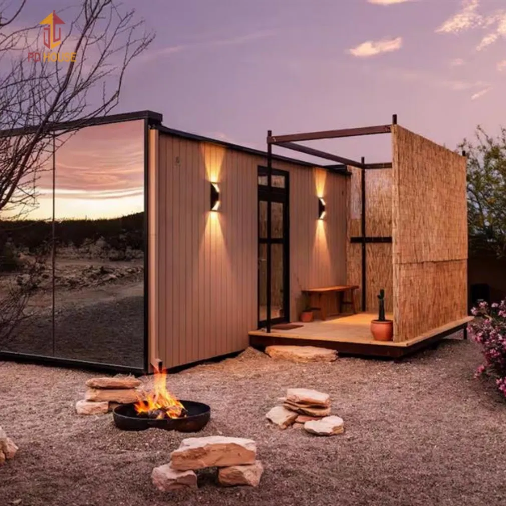 Casas prefabricadas espejo llave en mano para operaciones de alquiler vacacional en Airbnb