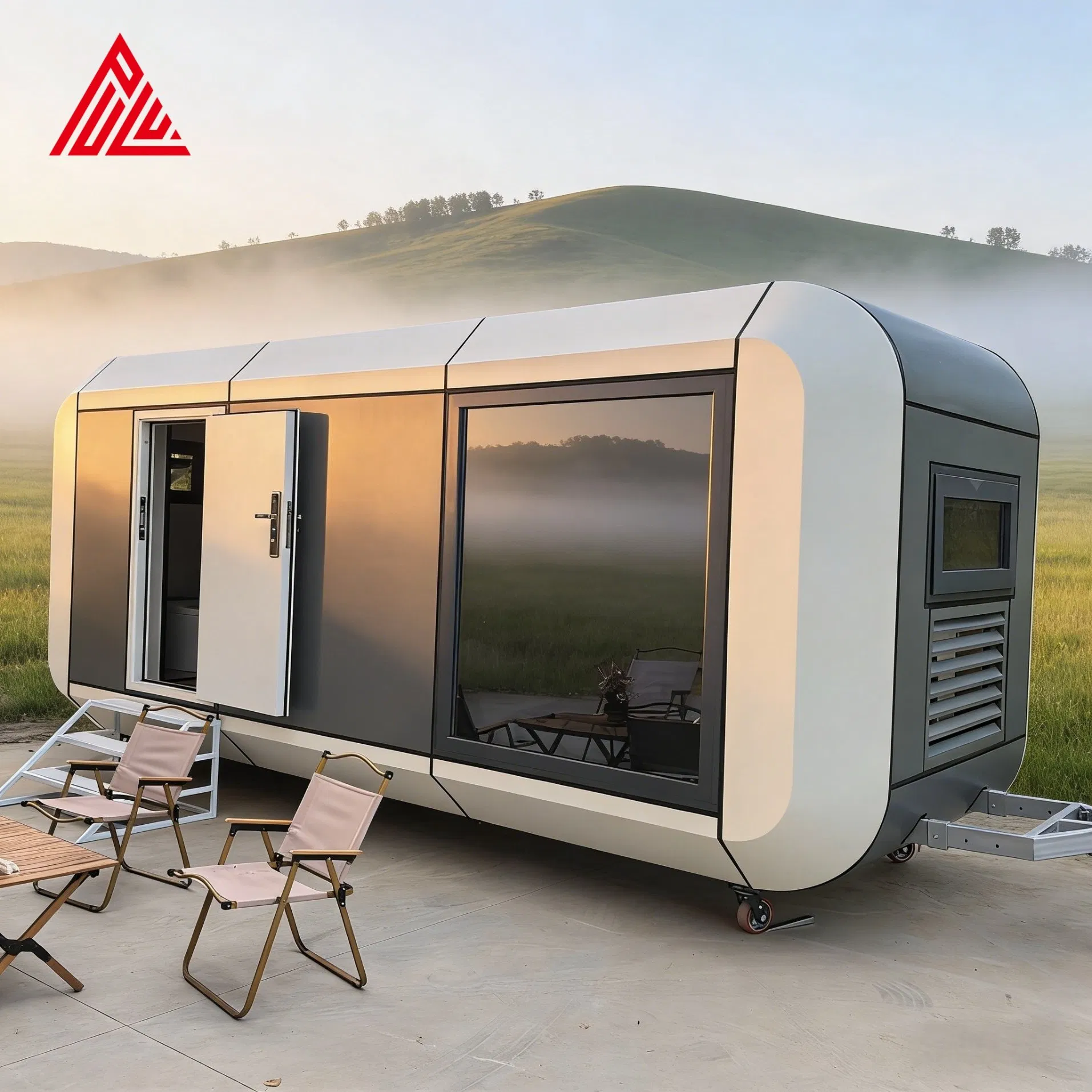 Hotel de lujo Pru cápsula prefabricado inteligente móvil moderno casas modulares