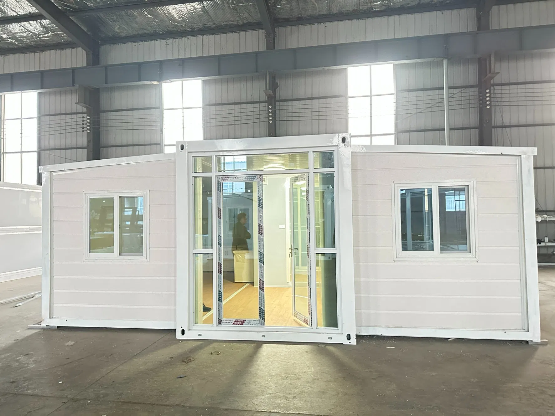 Casa de lujo prefabricada móvil lista para usar, casa contenedor expandible