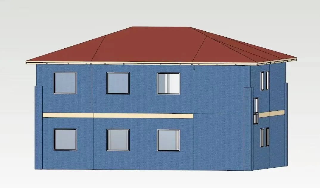 Fábrica de China, ensamblaje rápido, estructura de acero ligero, villa prefabricada de lujo