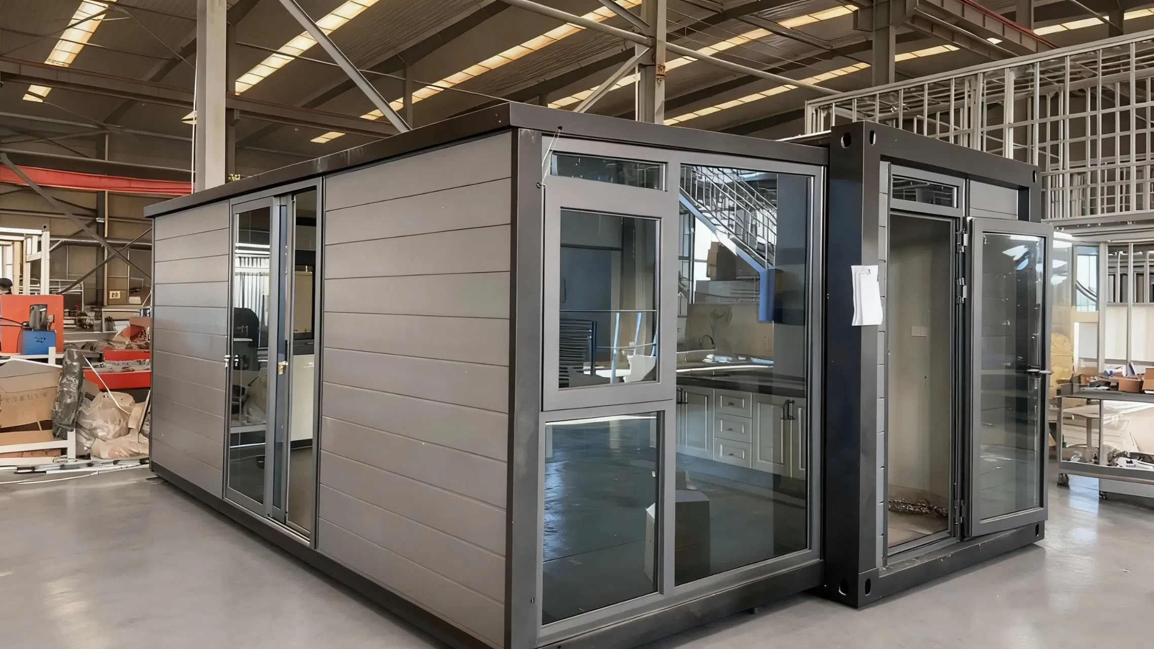20 FT Lujo Prefabricado Contenedor Modular Móvil Plegable Hogares