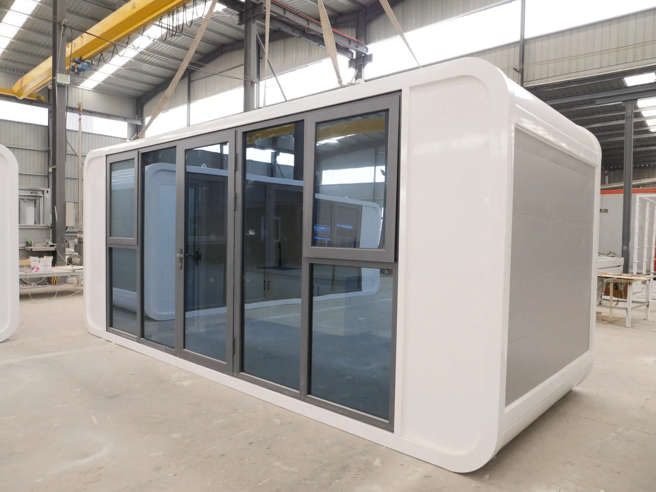 Casa Pequeña Portátil Cabaña de Manzana Lujo Prefabricada Modular para Resort Hotel Camping Parque Vida Vacacional y Aplicación Comercial