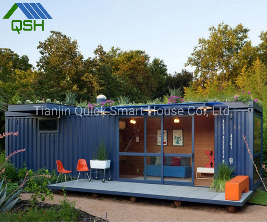 40FT Casa Contenedor de Envío Totalmente Amueblada 2 Planos de Piso de Dormitorio