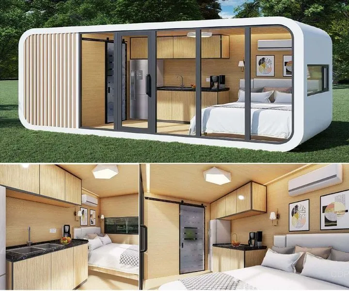 Casa Modular Innovadora de Cabaña de Manzana para Resorts Escénicos y Necesidades de Alojamiento de Lujo