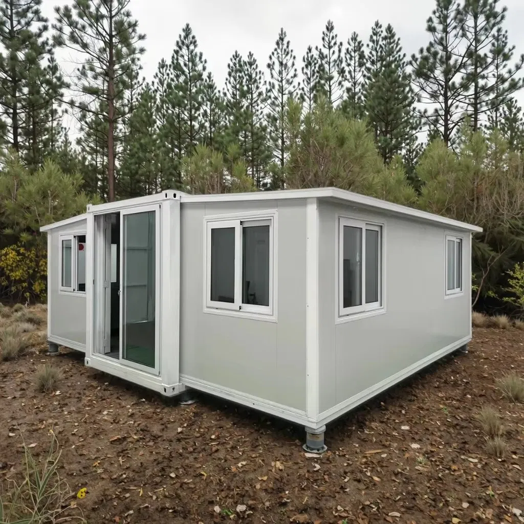 Casa Contenedor Expandible Portátil Casa Modular Prefabricada Hogares Listos Material de Acero Ligero Instalación Rápida para Sitios de Camping