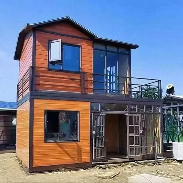 Fábrica de China, ensamblaje rápido, estructura de acero ligero, villa prefabricada de lujo