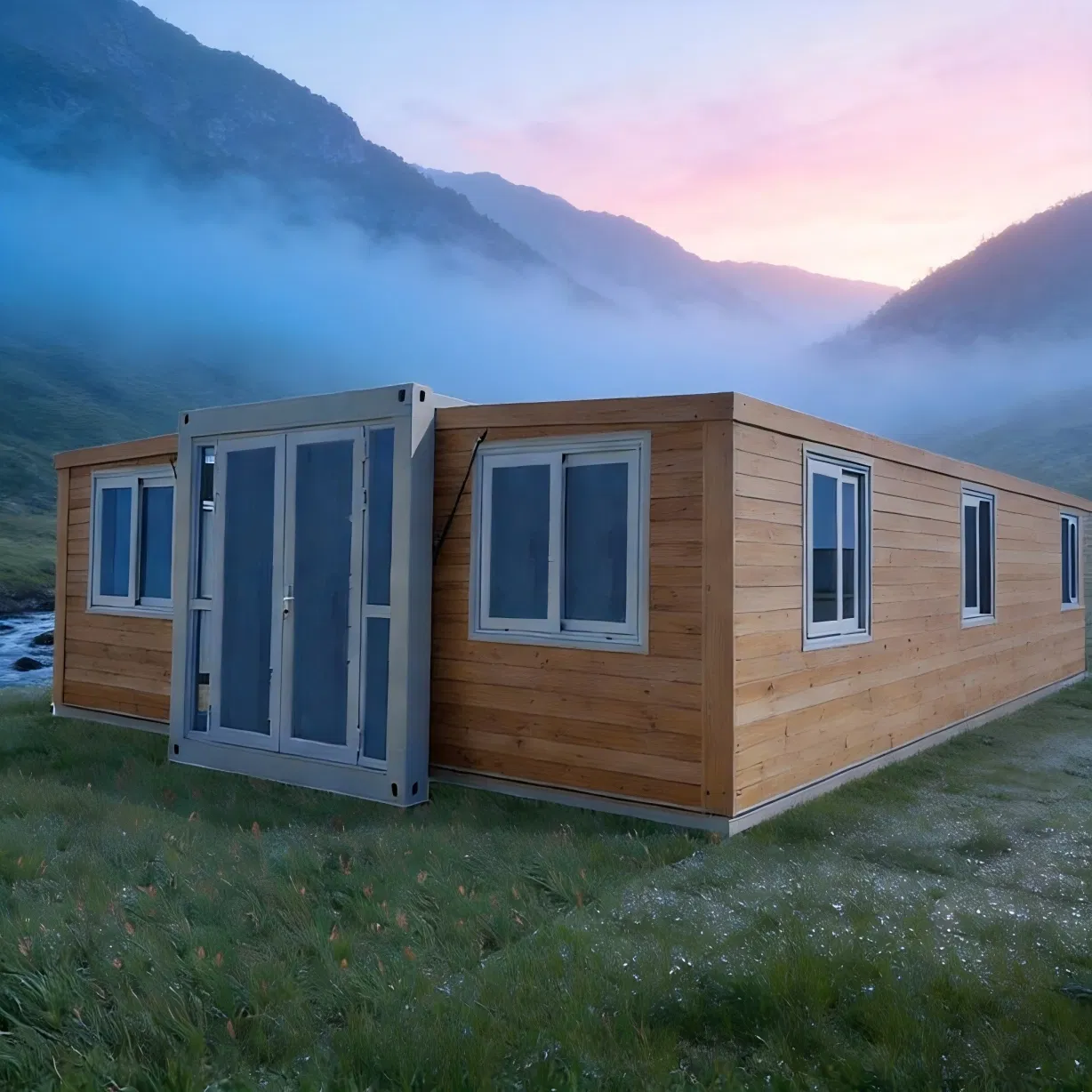 Solución de Villa Resort de Alta Gama 2-Story Casa Prefabricada Modular Desmontable de Lujo 3 Suite Independiente de Dormitorio 20/40FT Villa Contenedor para Estancia Turística