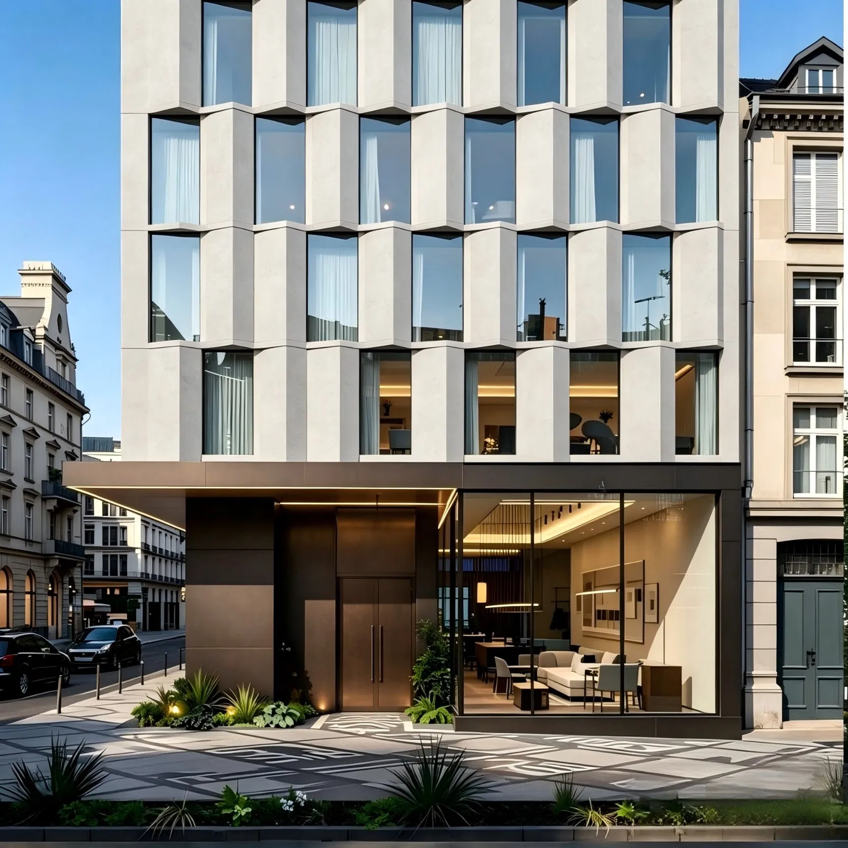 Diseño de Alojamiento Modular de Empleados en Estructura de Acero, Apartamentos Corporativos de Lujo