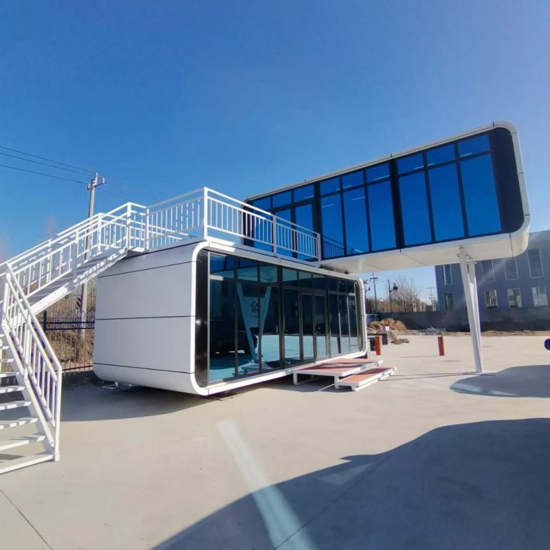 Lujo 20FT o 40FT Oficina Modular Prefabricada de Contenedores de Envío Portátil Casa de Manzana