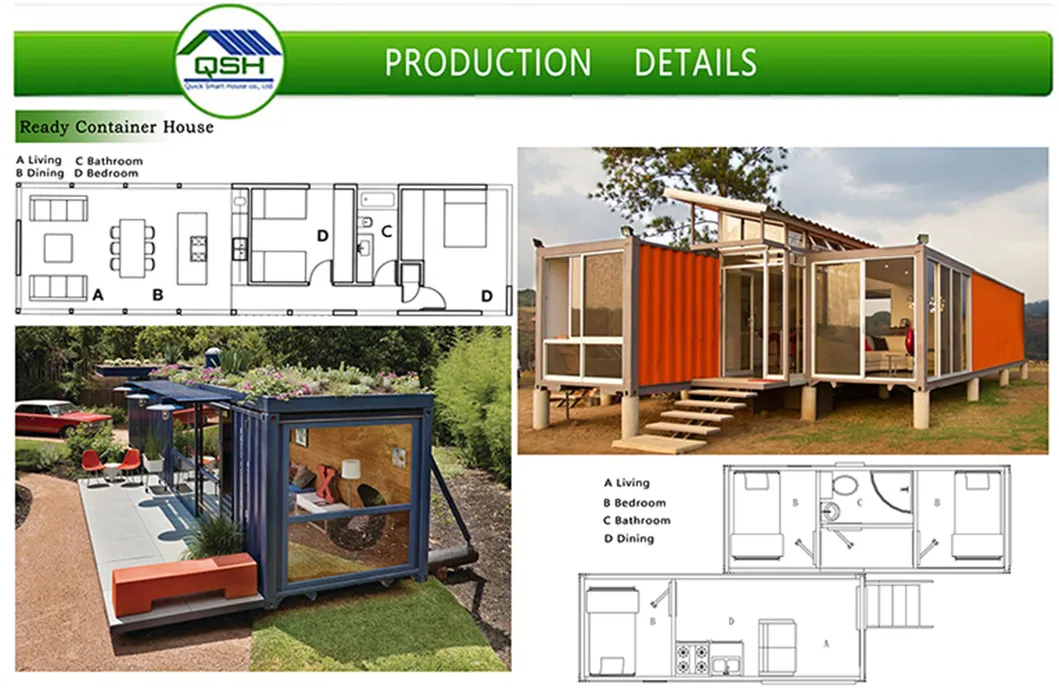 Casa Prefabricada Completa de Contenedor de Envío de Lujo en Australia 40FT Vivienda Prefabricada - Detalle 1