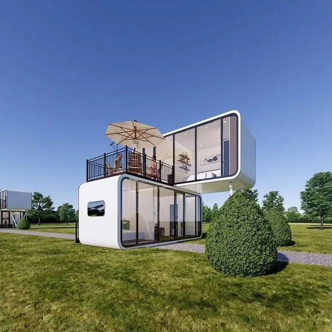 Fabricación profesional en China de casas cápsula móviles de lujo modernas y personalizadas