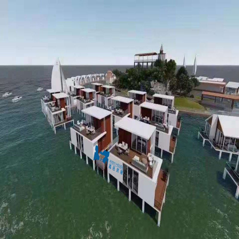 Villa de Acero Ligero Moderna Prefabricada Casa de Vacaciones de Lujo