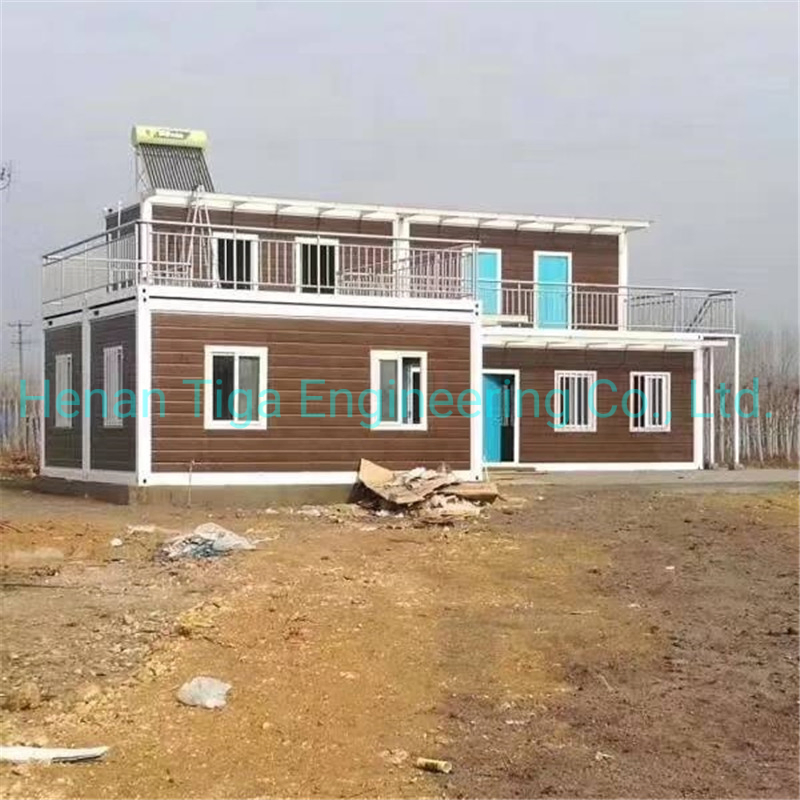 Villa de vacaciones prefabricada de lujo moderna y cómoda, segura y dúplex de envío americano