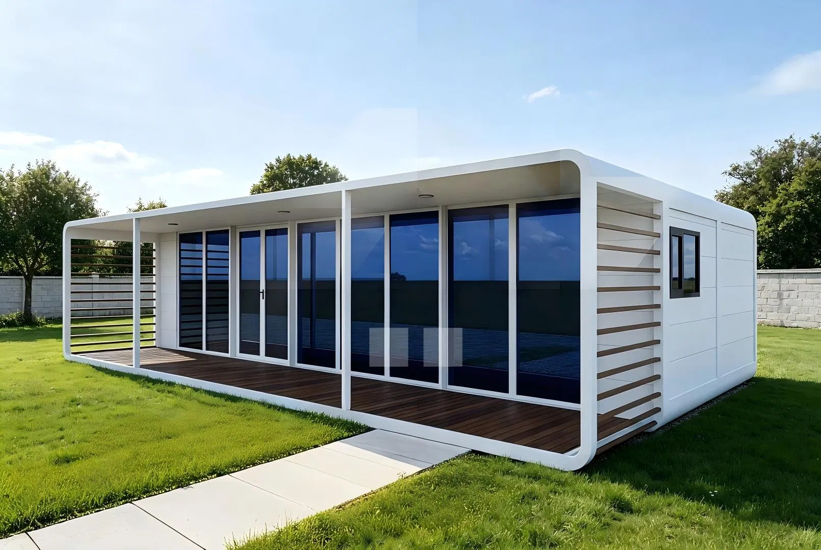 Casa Prefabricada Moderna Ecológica Casa Inteligente de Lujo Espacio de Vida Pod Cabaña de Manzana