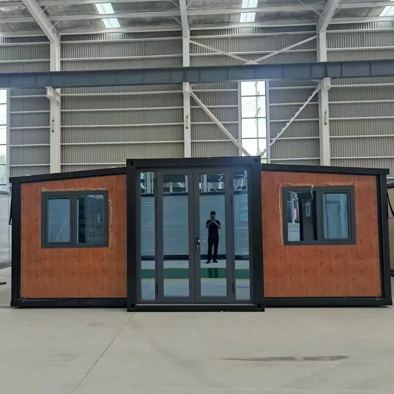 Casa de acero prefabricada de lujo, oficina móvil modular, apartamento expandible en contenedor, casas prefabricadas en venta