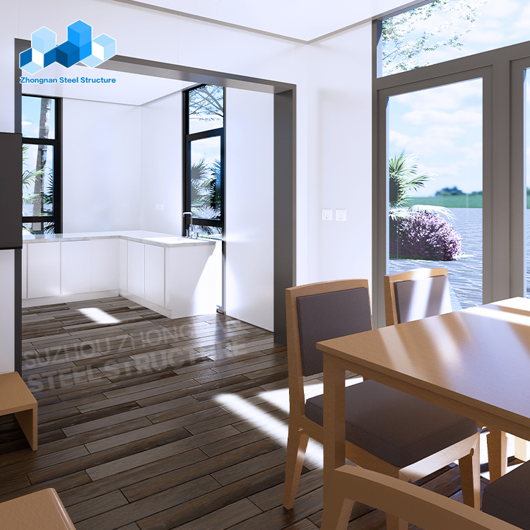 Casa Contenedor Prefabricada Moderna de Lujo Personalizada y de Bajo Precio 70sq 2 Dormitorio 1 Sala de Estar Cocina