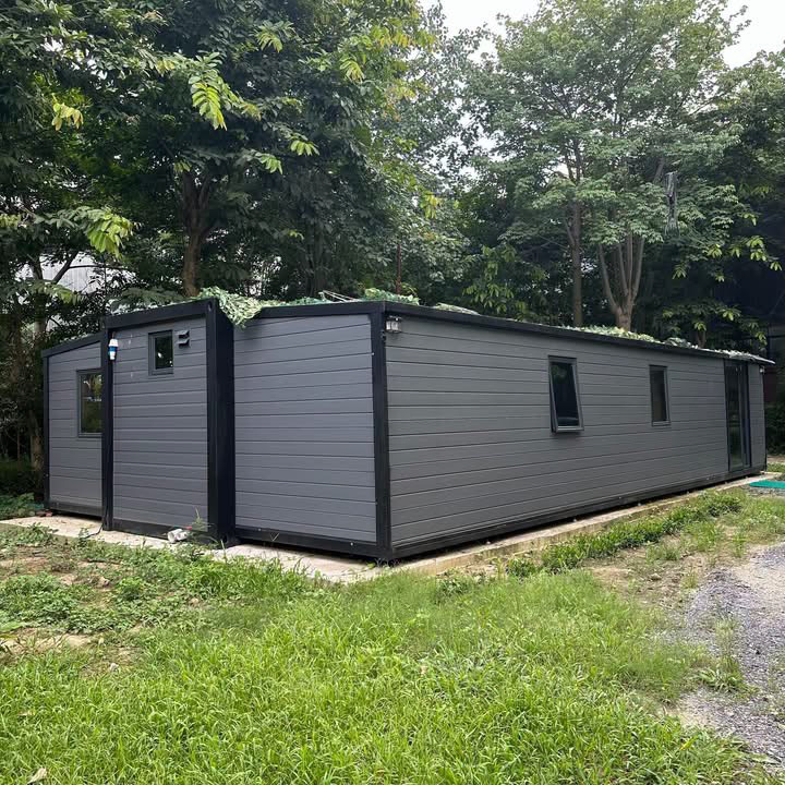 Edificio de exhibición residencial portátil de lujo moderno, casa modelo prefabricada personalizada