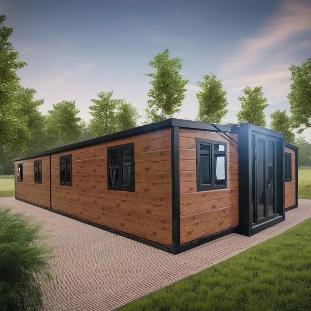 Hogares Modulares de Lujo Portátiles 20FT 40FT Contenedor de Acero Expandible 1-4 Villas Pequeñas de Dormitorio Viviendas Prefabricadas de Lujo
