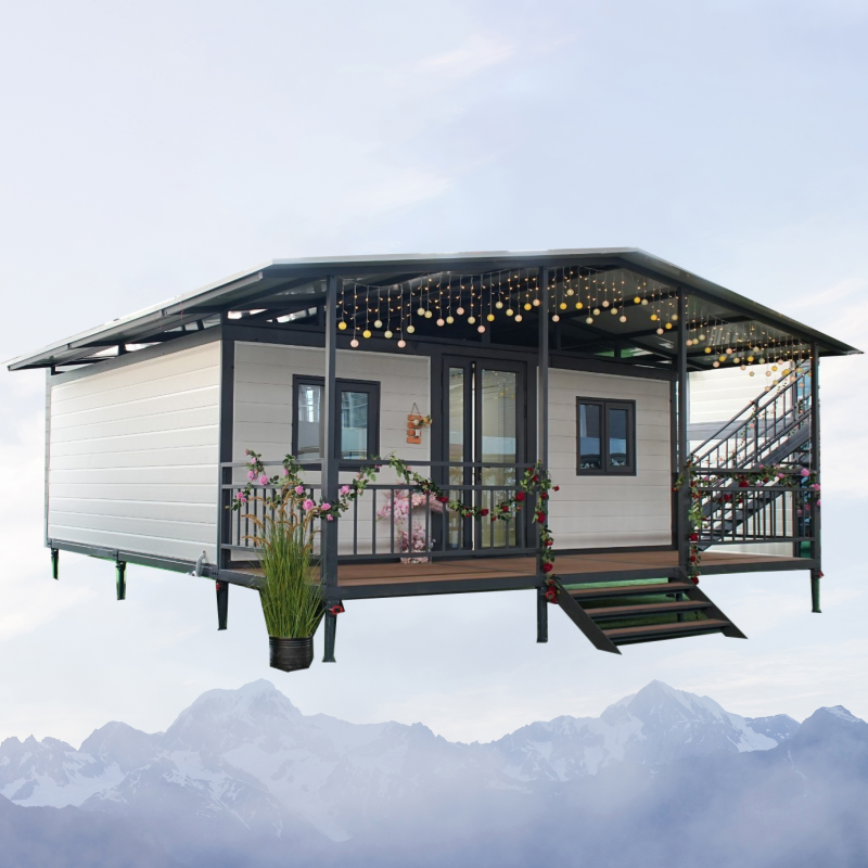 40FT Casa Contenedor Modular de Lujo con Diseño de Cocina Moderna