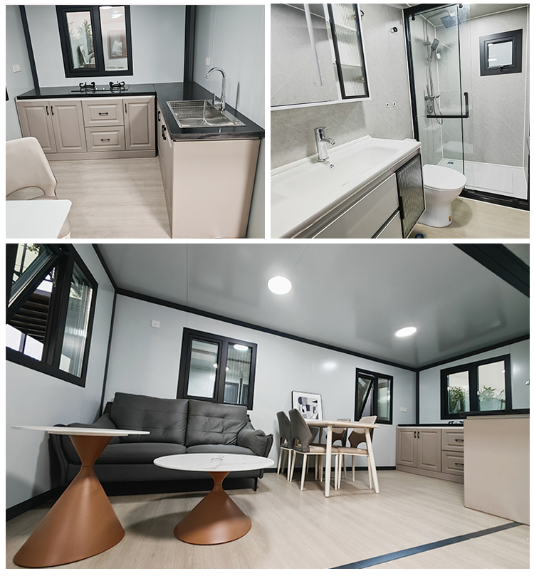 Casa contenedor de lujo de fábrica en China, de rápida ensamblaje y expandible, para casa de vacaciones