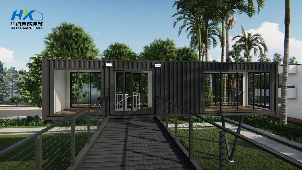 40FT Dos Plantas Lujo Listo Hecho 2-Bedroom Moderno Prefabricado Prefab Modular Envío Vivienda Contenedor Villa Edificio Casa Hogar