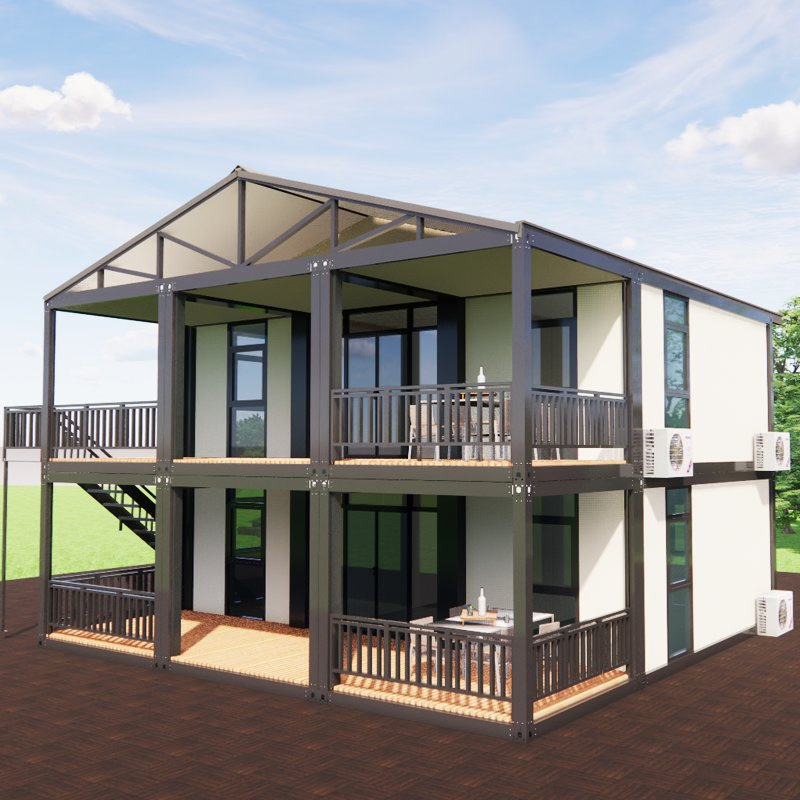 Los edificios de alta gama son populares, las casas modulares prefabricadas de alta calidad son lujosas casas modulares prefabricadas móviles