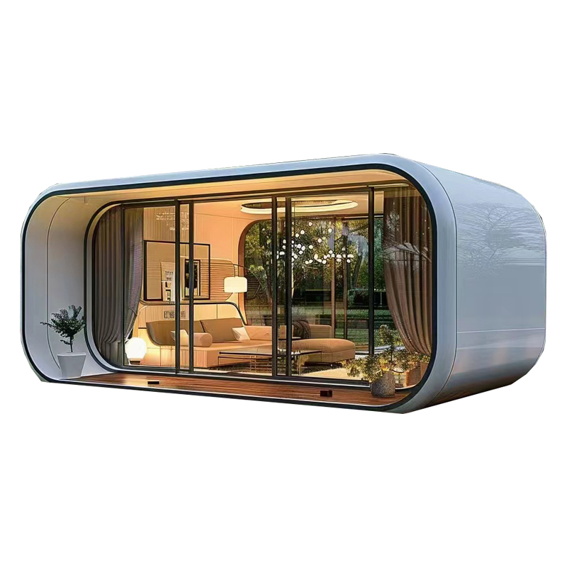 Casa modular prefabricada de lujo móvil al aire libre tipo cabaña de manzana en venta