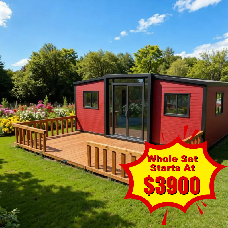 Contenedor modular expandible personalizado de fábrica, casa prefabricada de lujo pequeña moderna