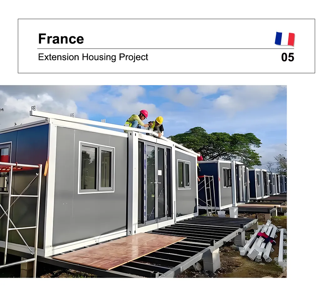 Acabados estéticos de la vivienda modular plegable
