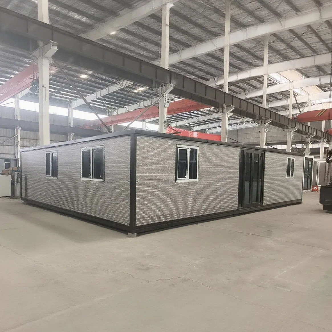 Villa Contenedor Expandible de Lujo Prefabricada con Sistema de Cerradura Inteligente y Iluminación LED