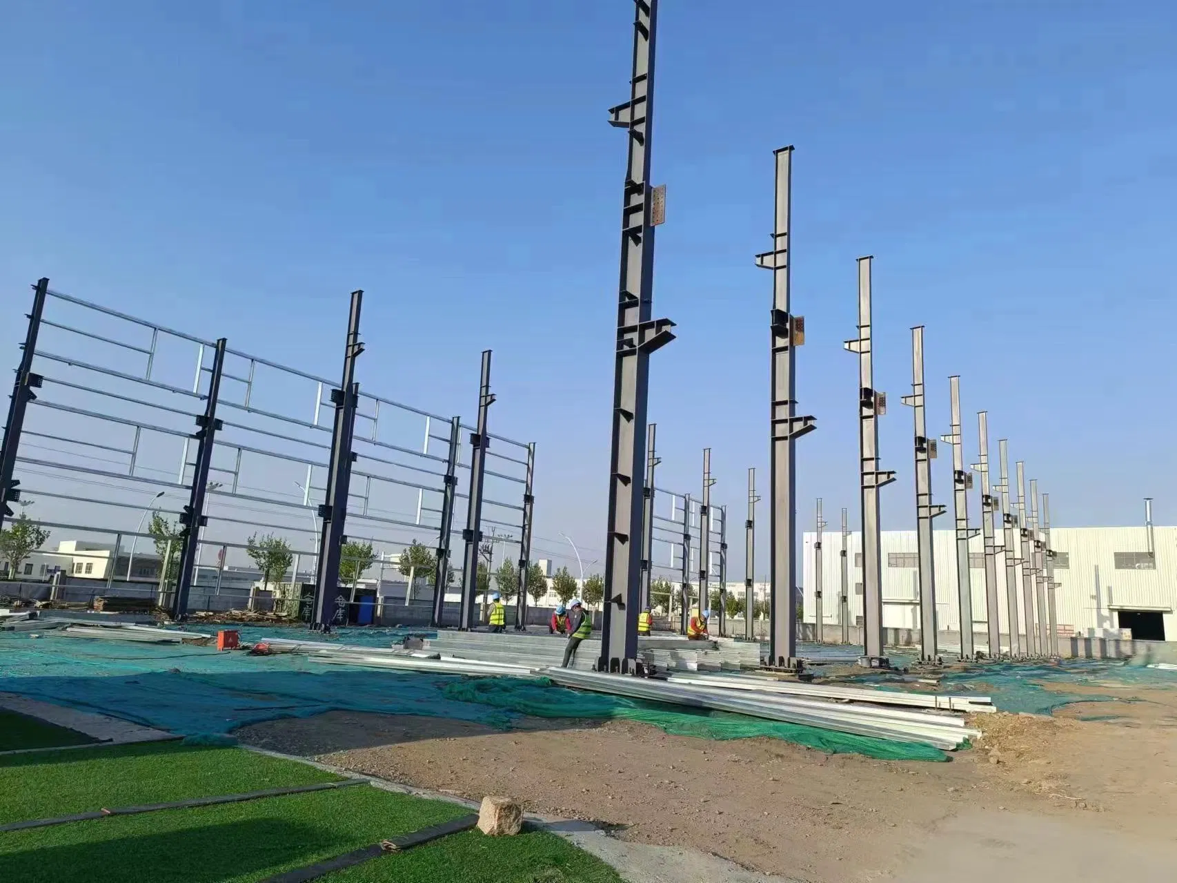 Fabricación de acero de lujo, estructura de acero ligero, apartamento de diseño modular, casa prefabricada