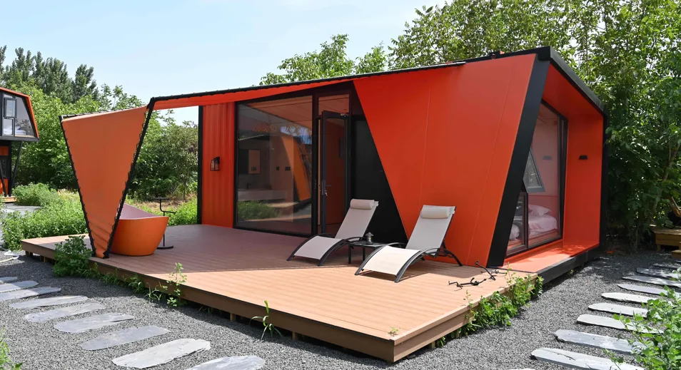 20FT Cabina de café modular prefabricada de lujo futurista lista para usar