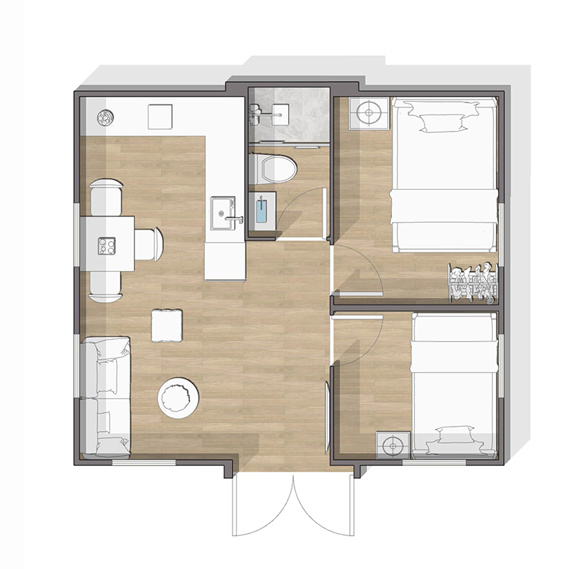 Casa contenedor de lujo de fábrica en China, de rápida ensamblaje y expandible, para casa de vacaciones