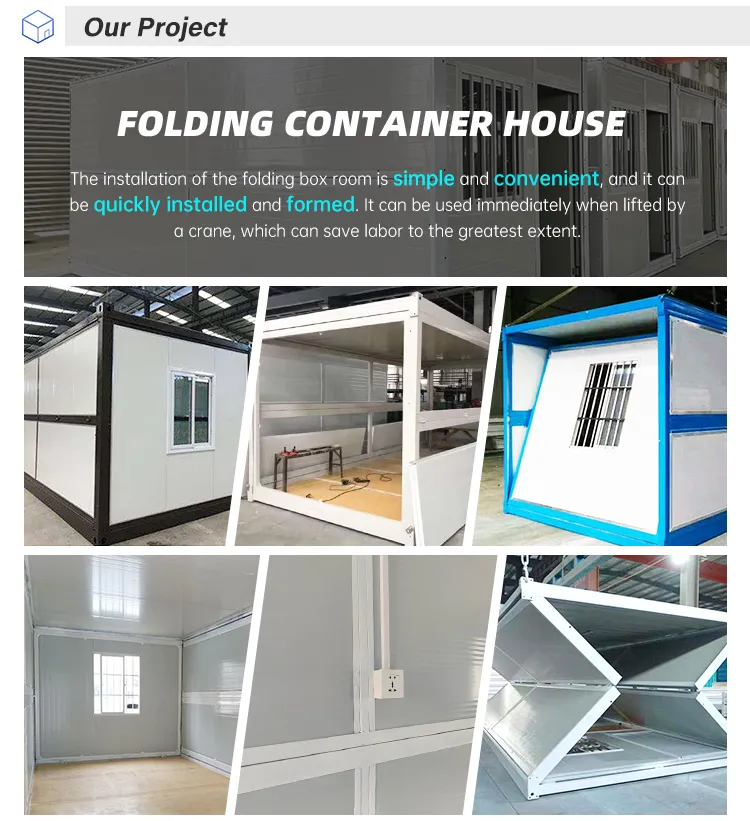 Casa Contenedor Plegable de Lujo Modelo de Villa Pequeña Fabricada a Medida Verde 40FT