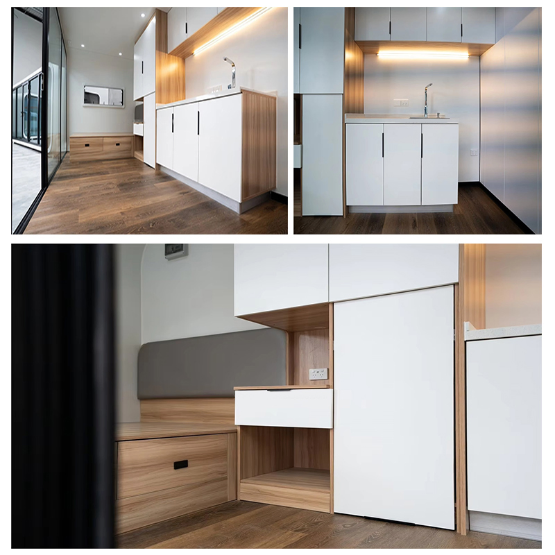 Casa móvil moderna de lujo fabricada a bajo costo, casa prefabricada moderna, contenedor barato para una vida moderna